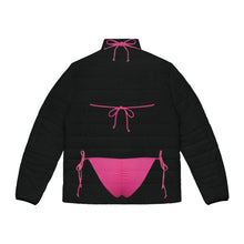 Load image into Gallery viewer, pink bikini black puffer