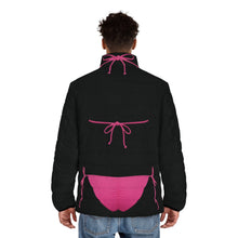 Load image into Gallery viewer, pink bikini black puffer